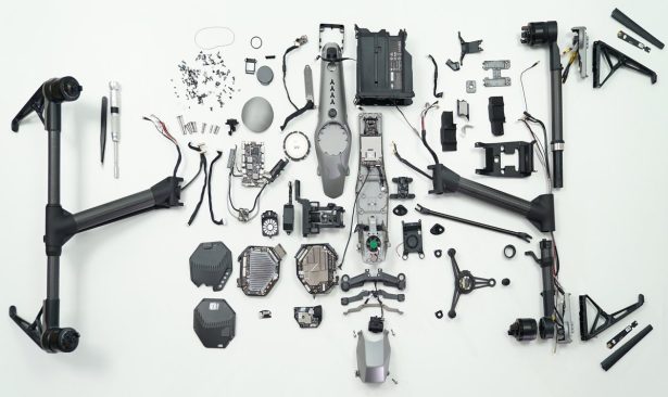 Disassembled Drone